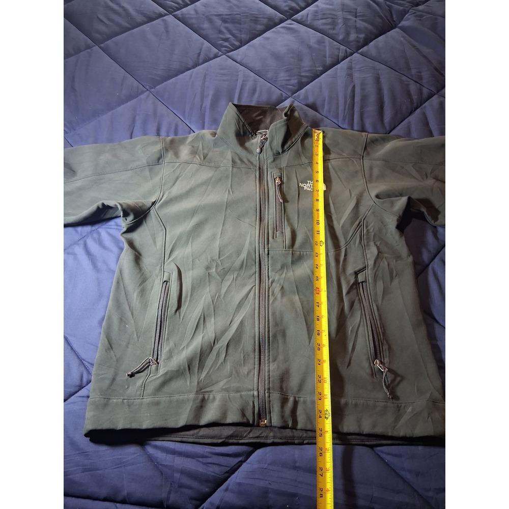 The North Face Apex Bionic Softshell Jacket Mens Medium Green Full Zip Windproof - Picture 3 of 6